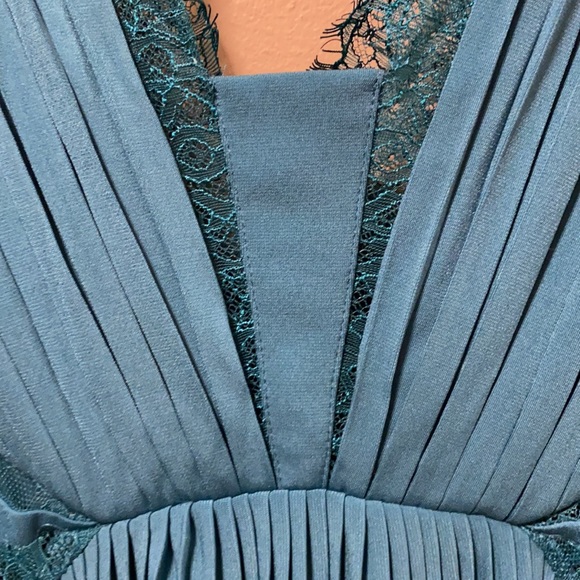 ASOS Teal Lace Detailed Evening Dress NWT - Picture 5 of 12